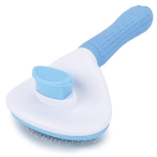 Dog & Cat Self Cleaning Slicker Brush – Grooming, Shedding & Hair Comb Tool - Gravidaa - 