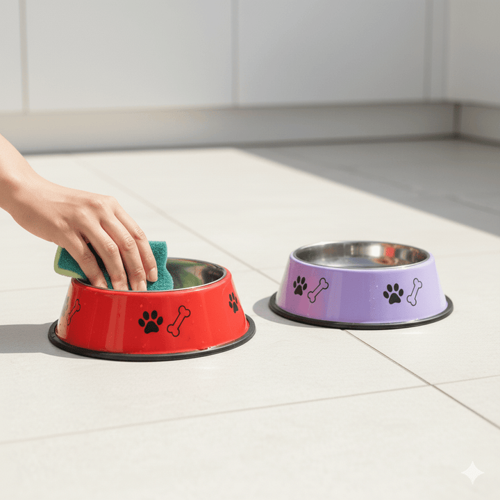 Stainless Steel Dog Bowls by Gravidaa – 750ml, Non-Slip, Easy to Clean, 2 Pack for Medium & Large Dogs