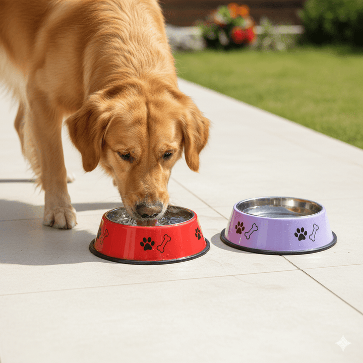 Stainless Steel Dog Bowls by Gravidaa – 750ml, Non-Slip, Easy to Clean, 2 Pack for Medium & Large Dogs