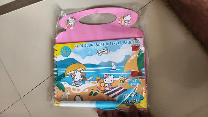 Quick Dry Water Coloring Book Doodle with Magic Pen - Gravidaa - 